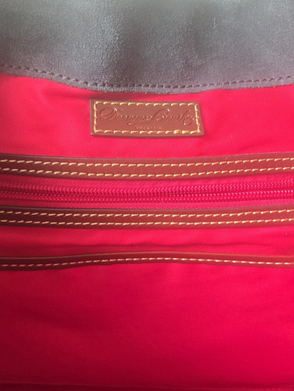 Dooney & Bourke East West Suede Shopper - Smoke Grey Rare HTF GUC - Picture 6 of 9